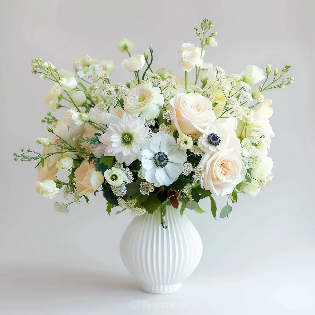 Serene White Embrace