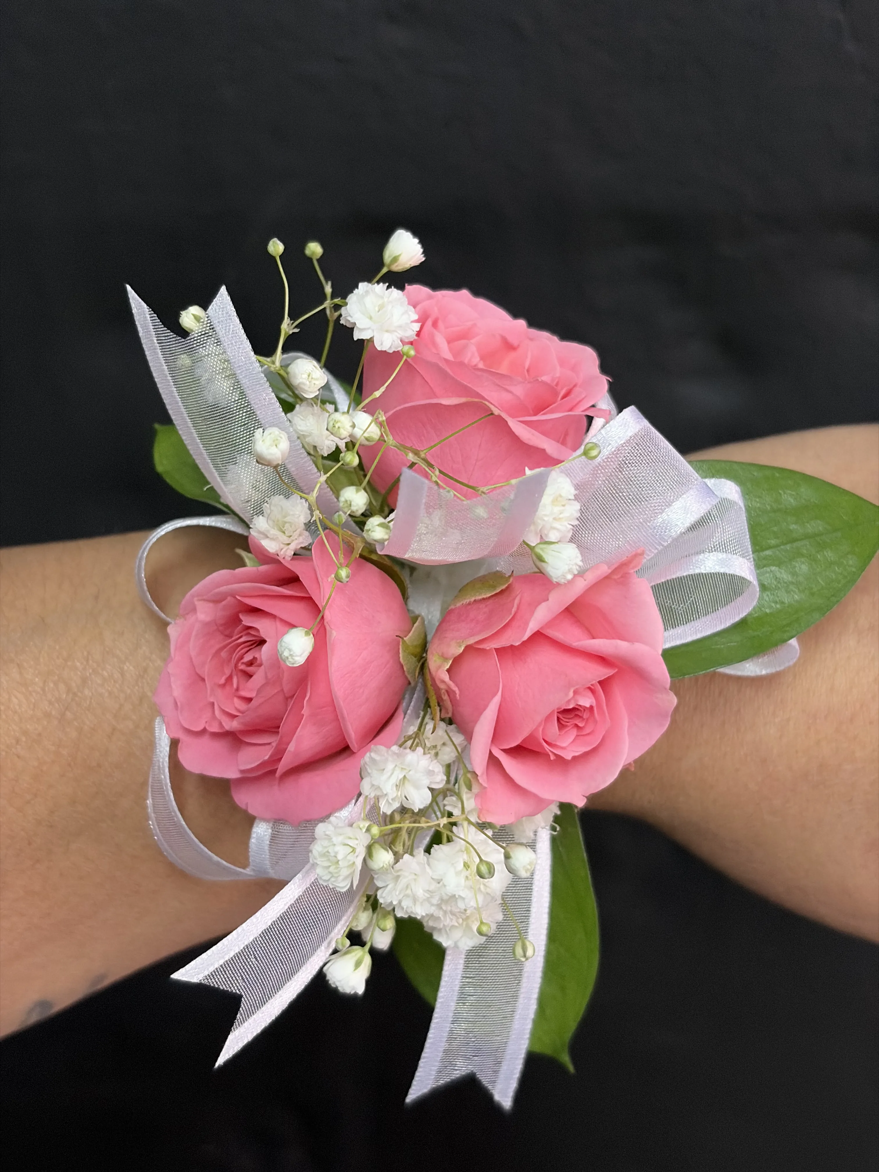 Spray Rose Slap Bracelet Wrist Corsage Spray Rose Slap Bracelet Wrist Corsage