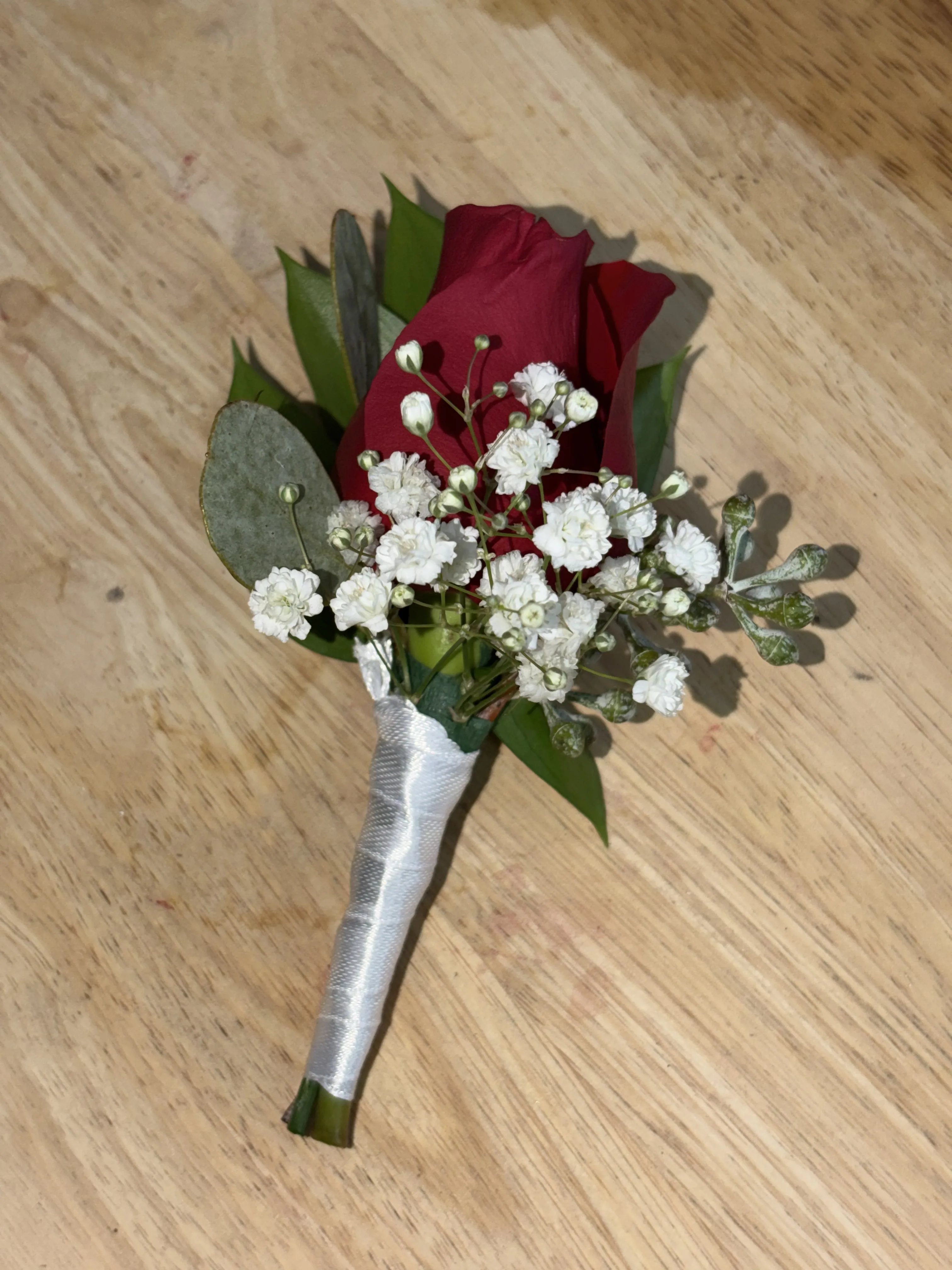 Red Rose Boutonnierre Red Rose Boutonnierre