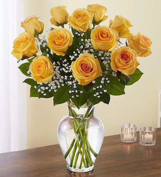 Classic Yellow Rose Vase Arrangement Classic Yellow Rose Vase Arrangement