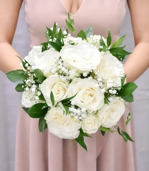 White Rose Bridal Bouquet White Rose Bridal Bouquet