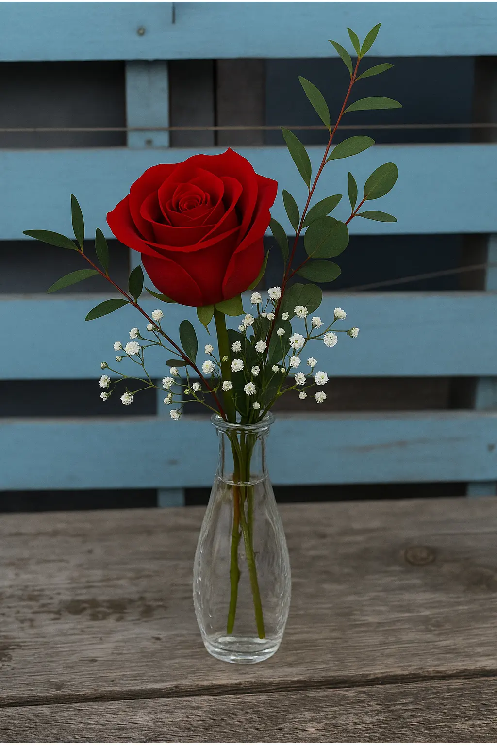 Red rose Budvase Red rose Budvase