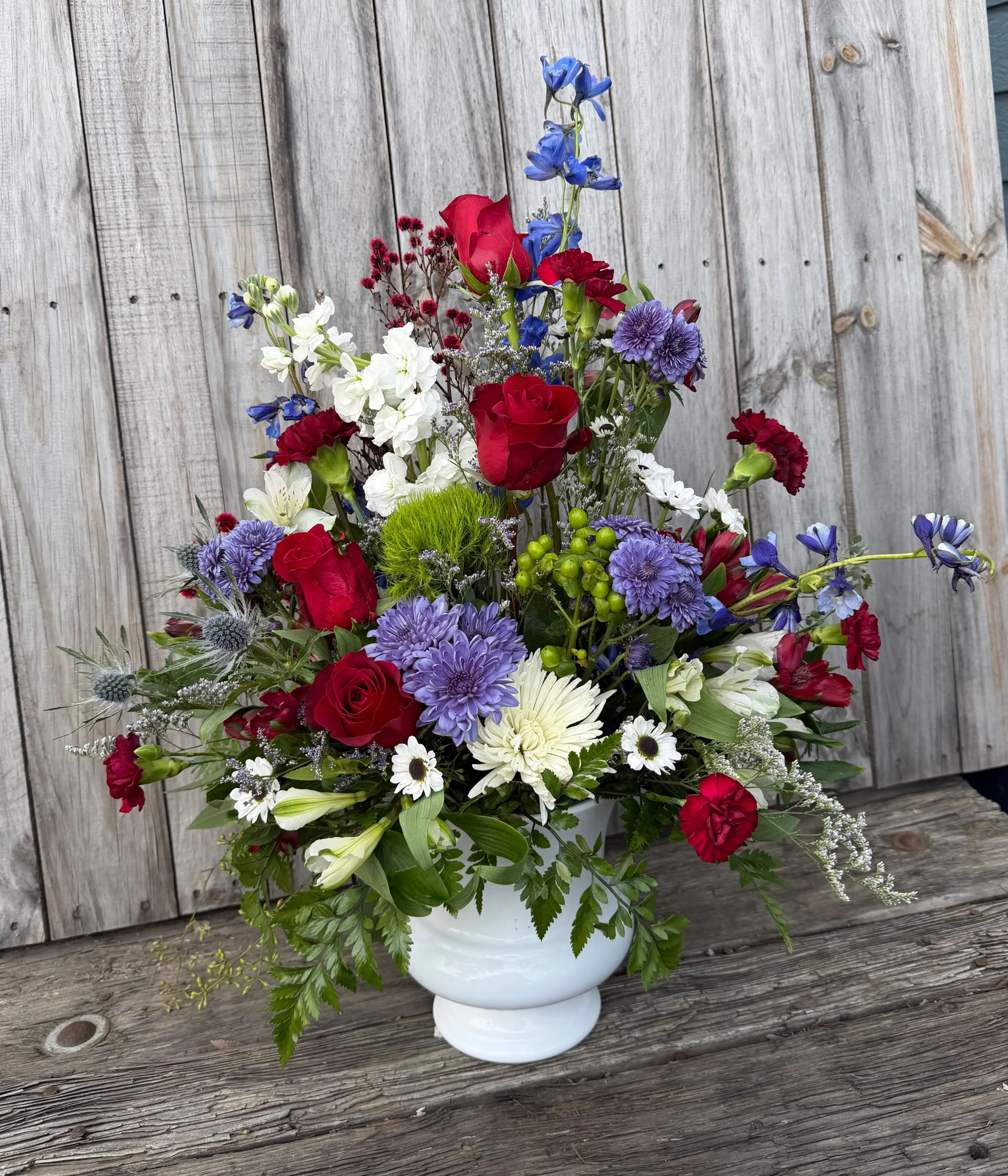 Red white and blue