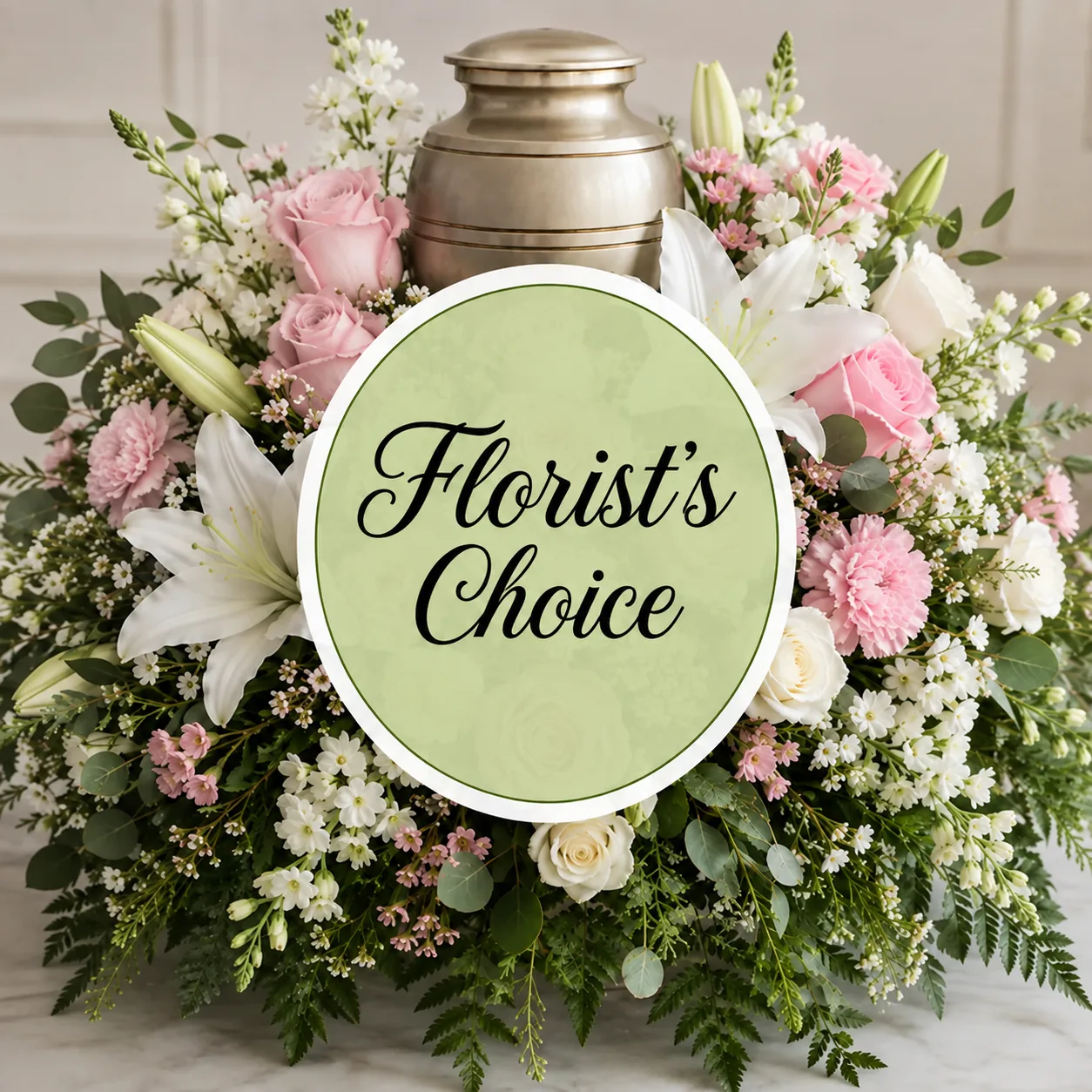 Florist’s Choice Cremation Urn Flower Arrangement Florist’s Choice Cremation Urn Flower Arrangement