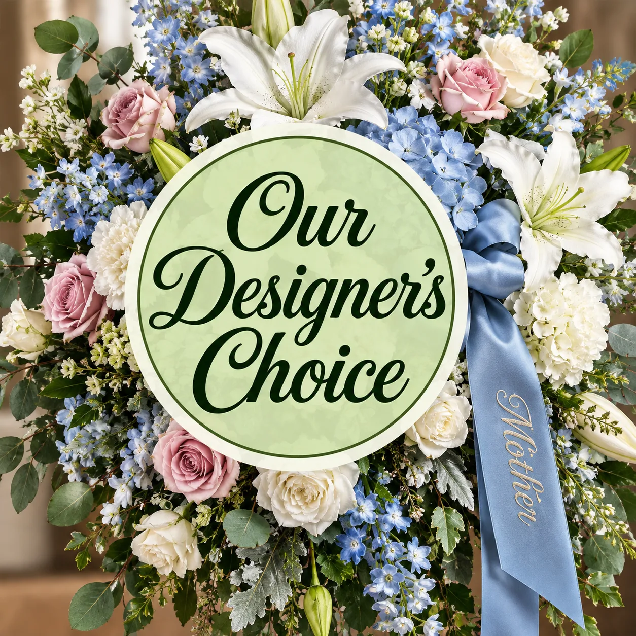 Our Designer's Creation Sympathy Standing Spray Our Designer's Creation Sympathy Standing Spray