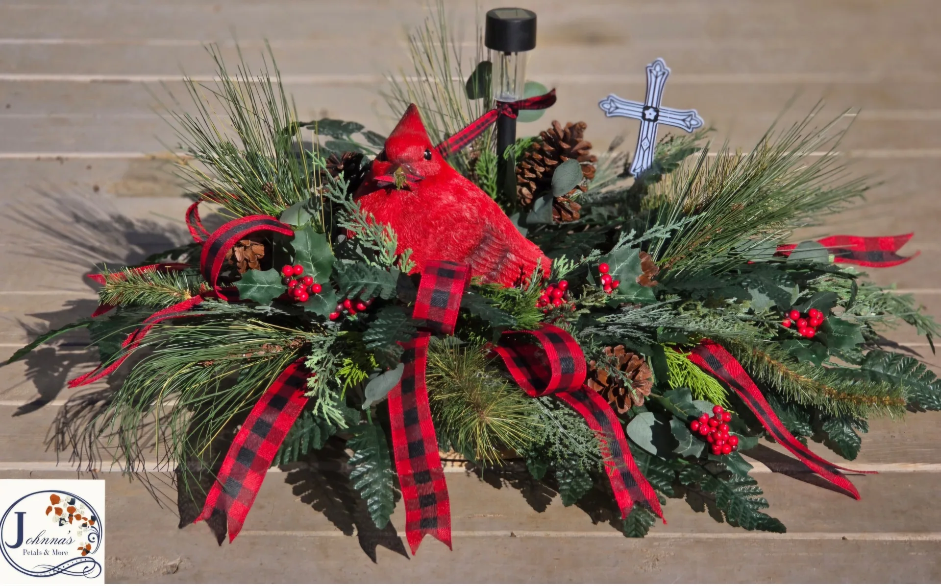 Sweet JoAnn Redbird Cemetery arrangement Sweet JoAnn Redbird Cemetery arrangement