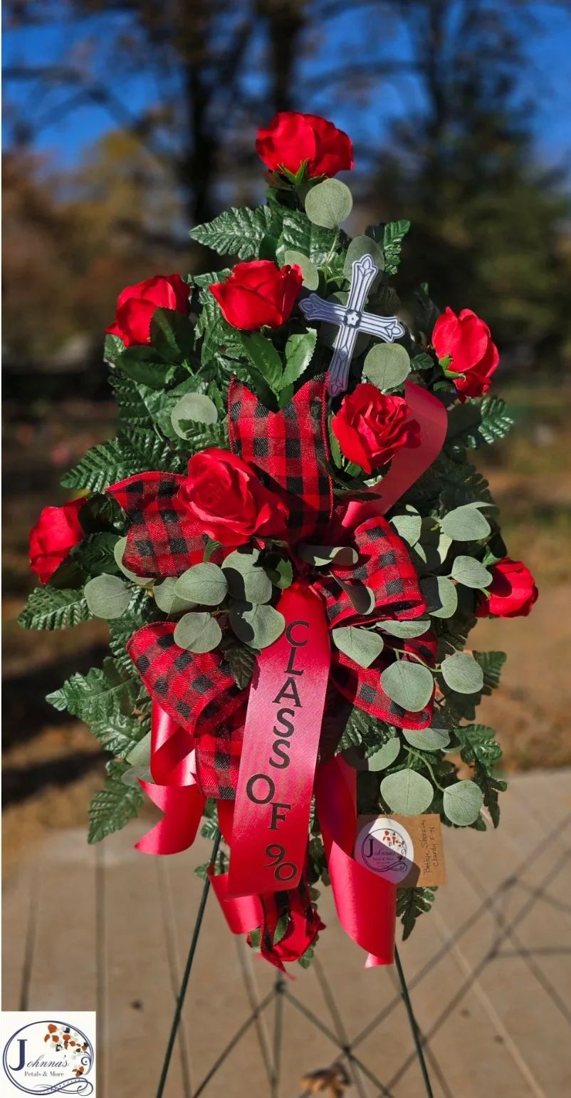 Customized Silk Spray on stand Silk Arrangement