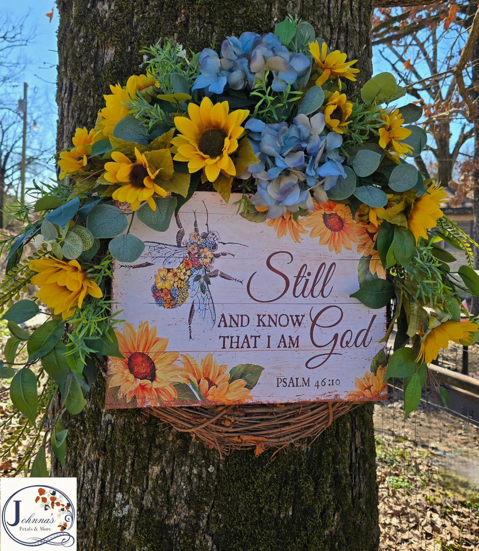 'Be still and know that I am God' Grapevine w
