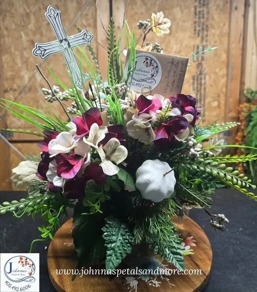 Cream & Burgundy Silk Arrangement Cream & Burgundy Silk Arrangement