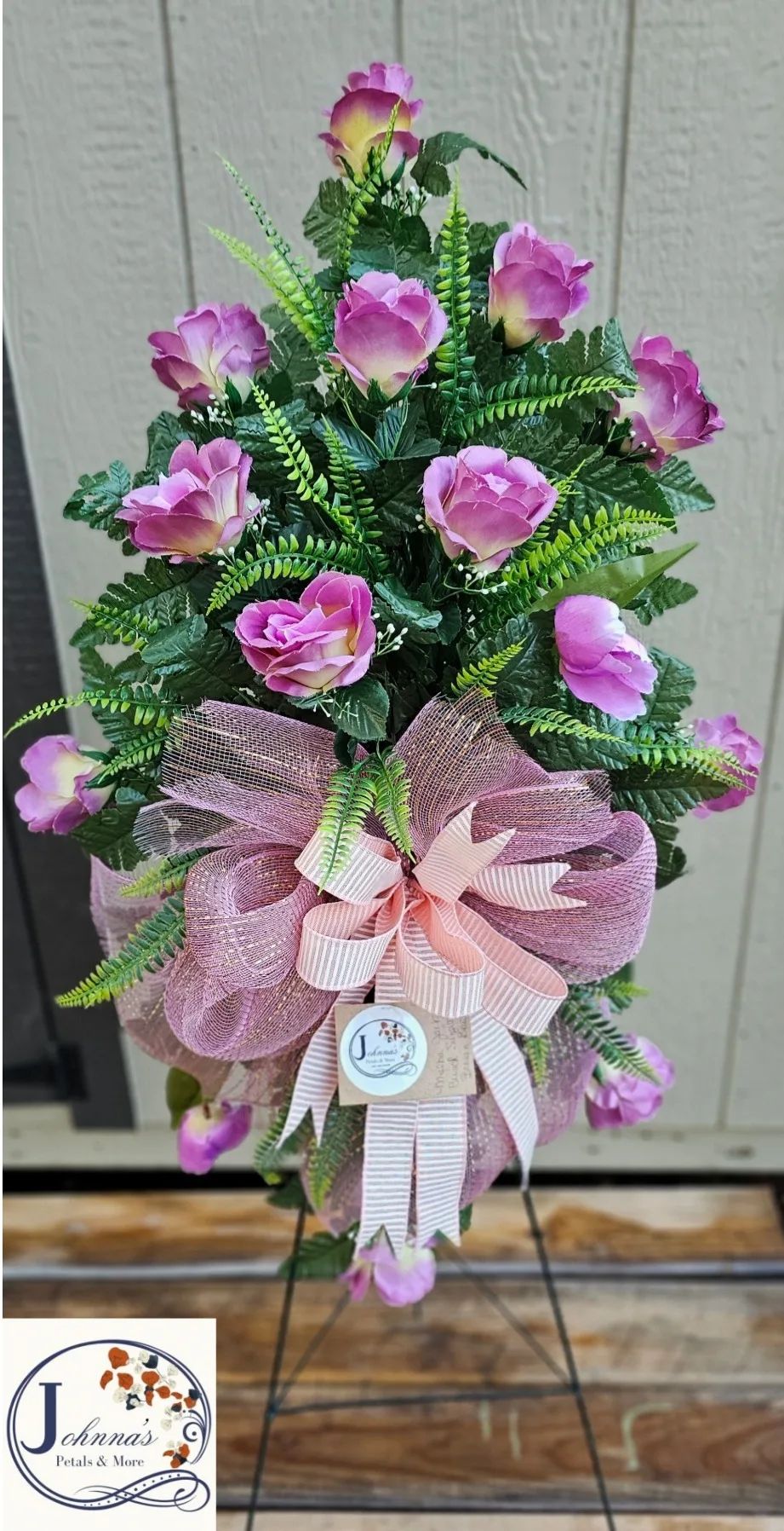Silk Spray On Easel Silk Arrangement