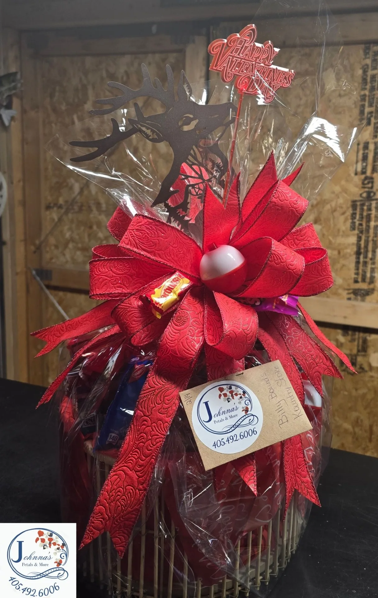 Deer & Fish Themed Customized Snack Basket Deer & Fish Themed Customized Snack Basket