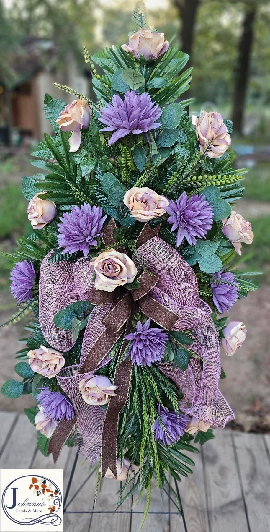 Silk Spray On Easel Silk Arrangement