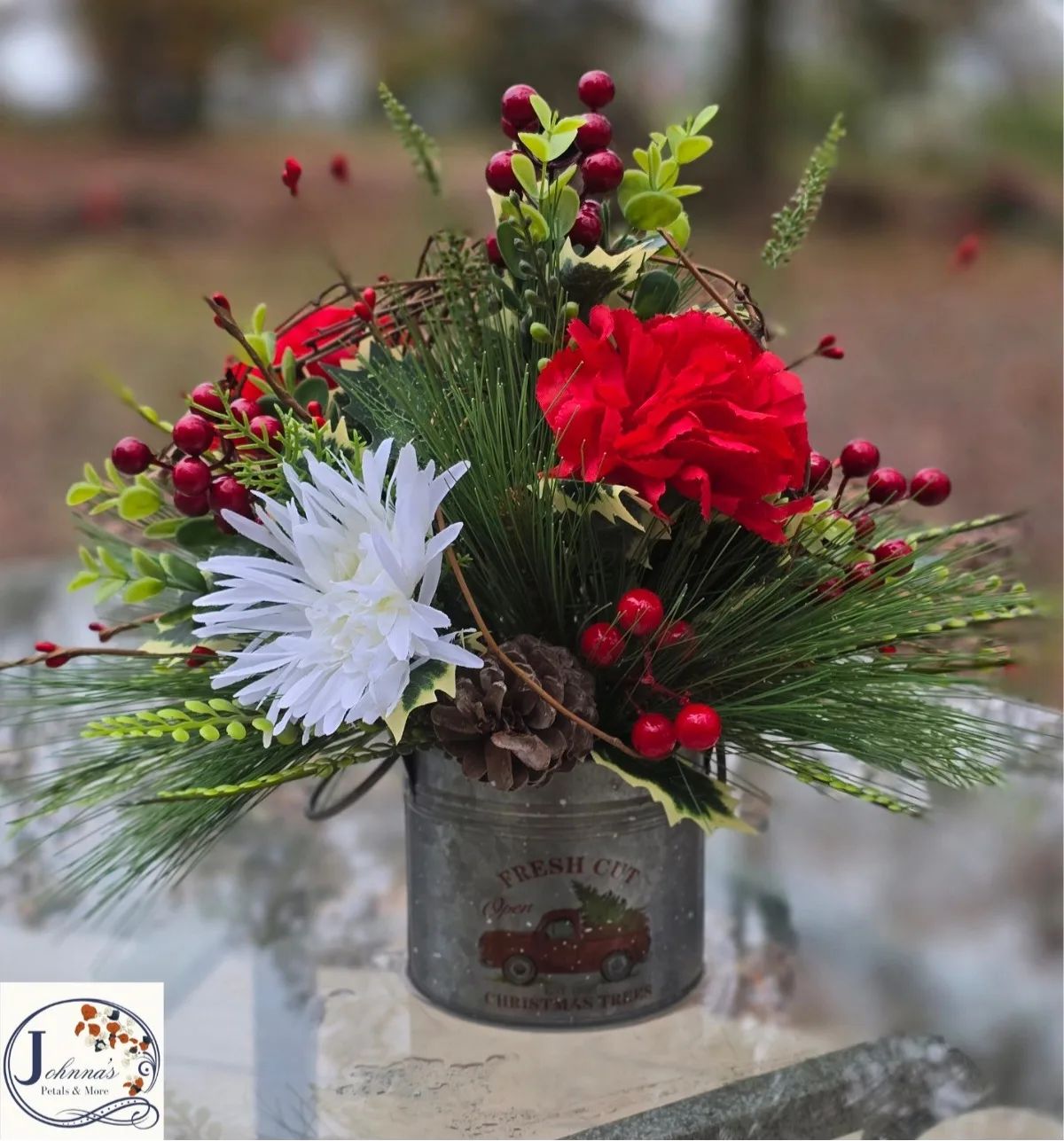 Silk Cut Christmas Arrangement