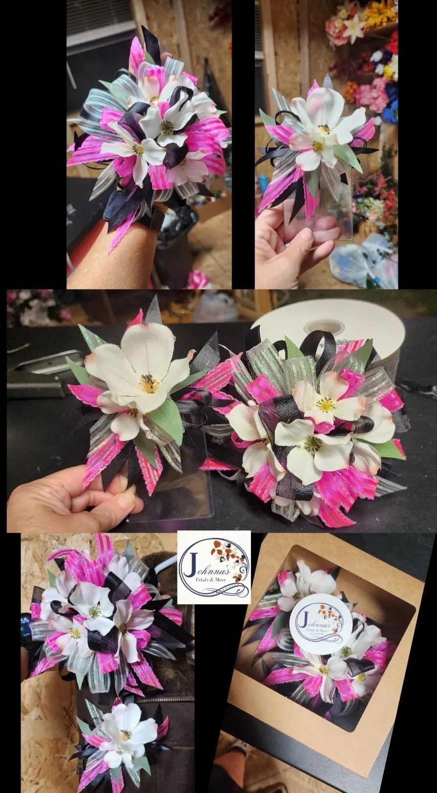 Silk Prom Duo Set Wrist Corsage and Pocket Boutonniere