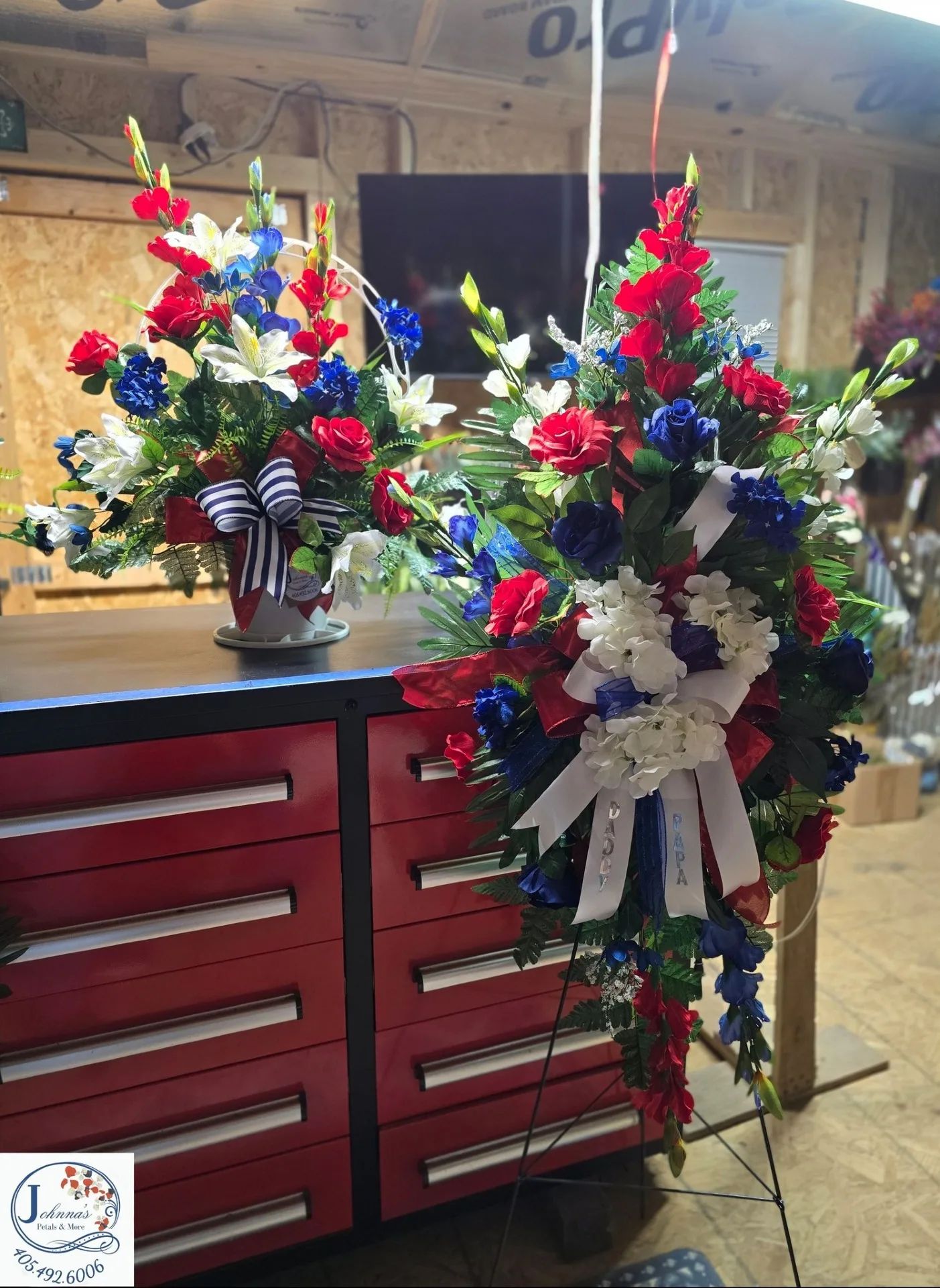 Red, White and Blue Funeral Duo