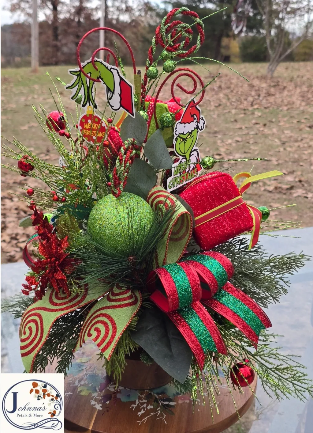 Christmas Grinch Centerpiece Christmas Grinch Centerpiece