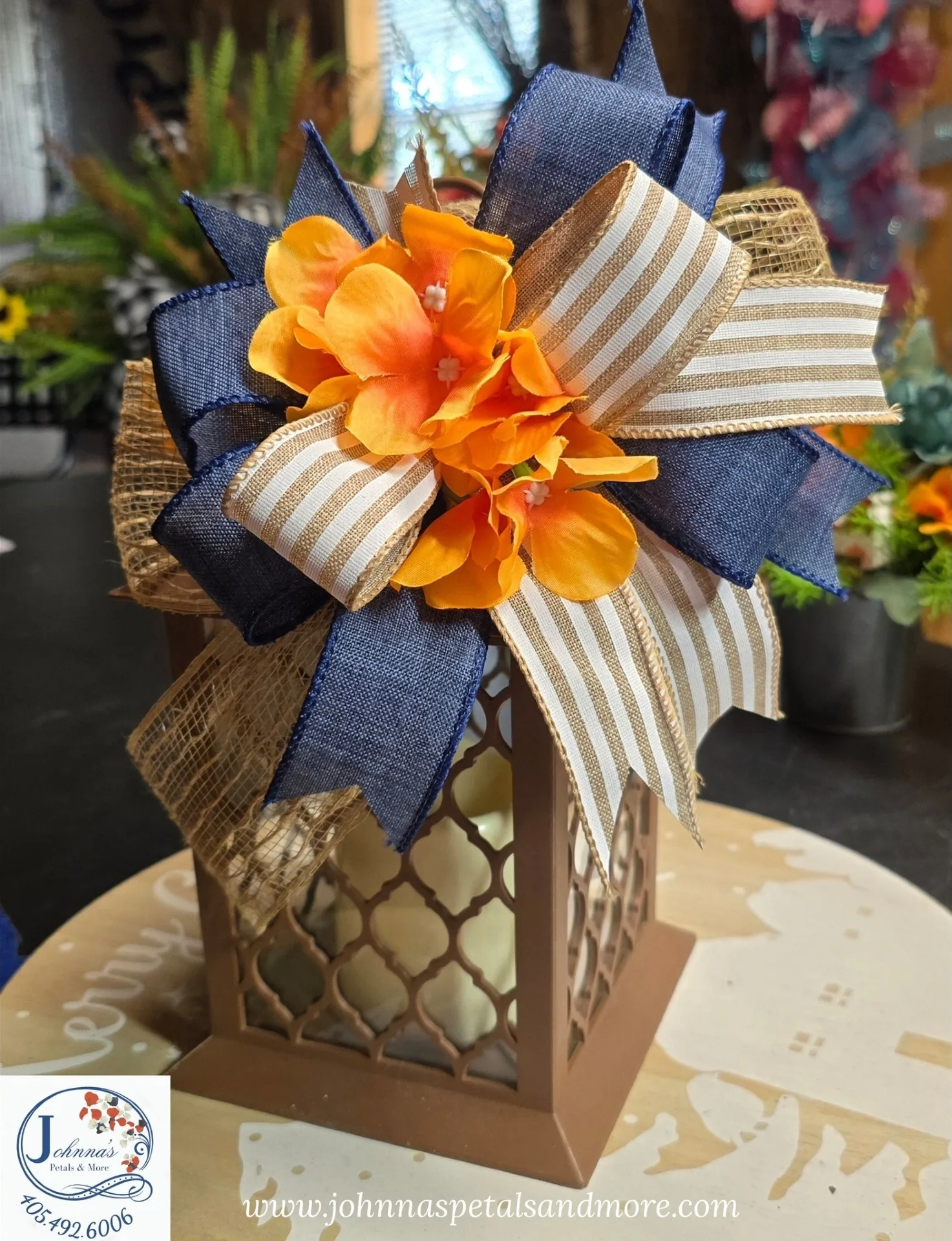 Fall Lantern Decoration Silk Arrangement Fall Lantern Decoration Silk Arrangement