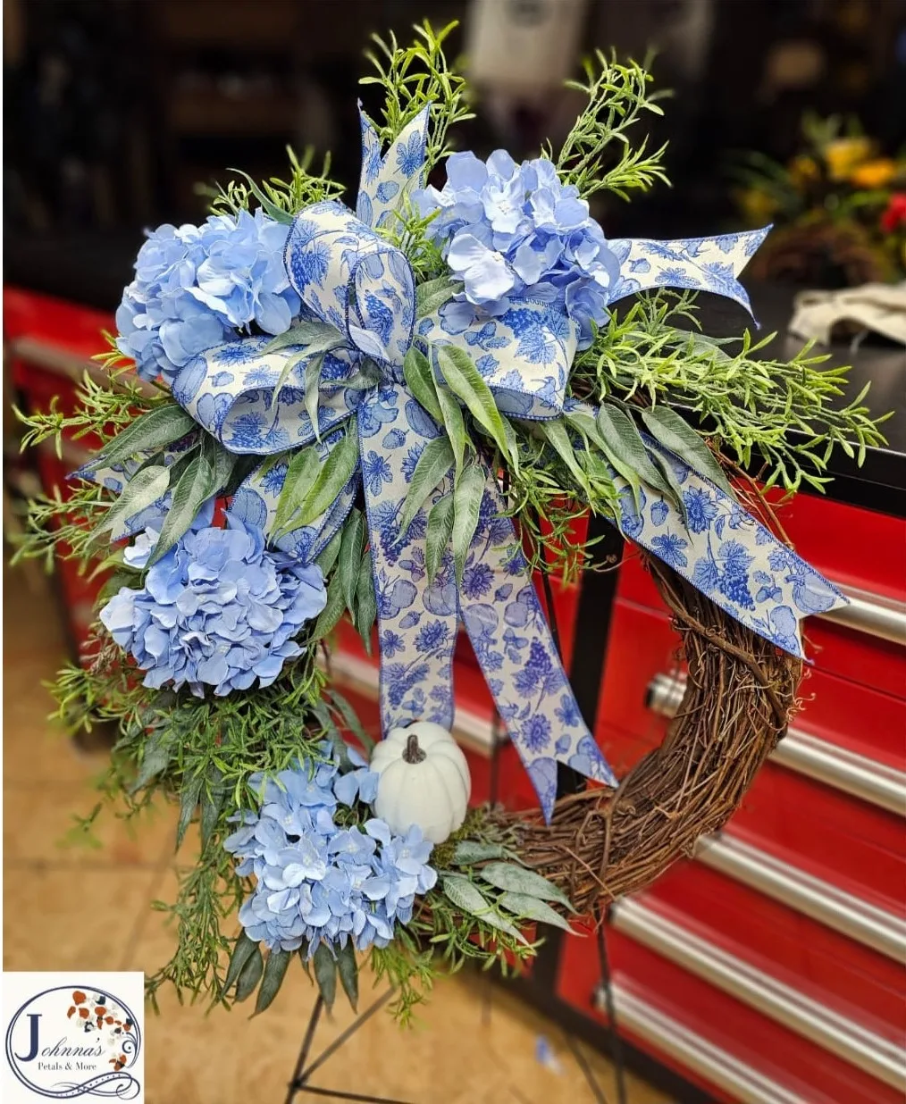 Country Blue Grapevine Wreath Country Blue Grapevine Wreath