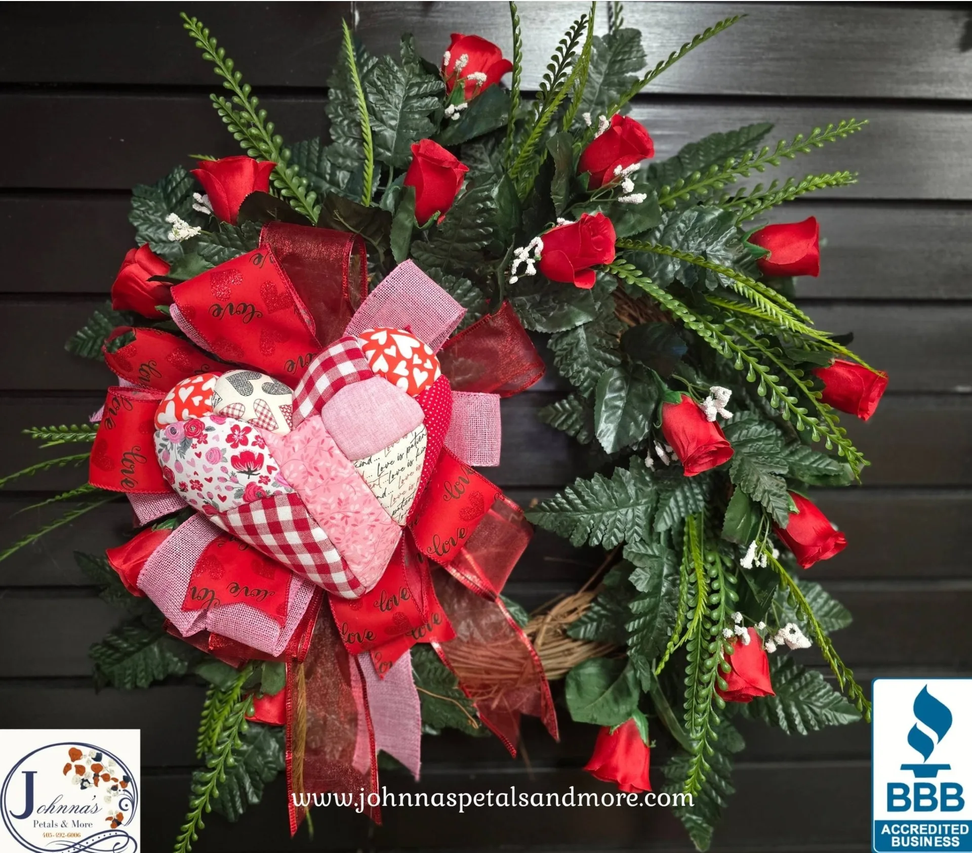 Quilted Rose Beauty Grapevine Wreath Quilted Rose Beauty Grapevine Wreath
