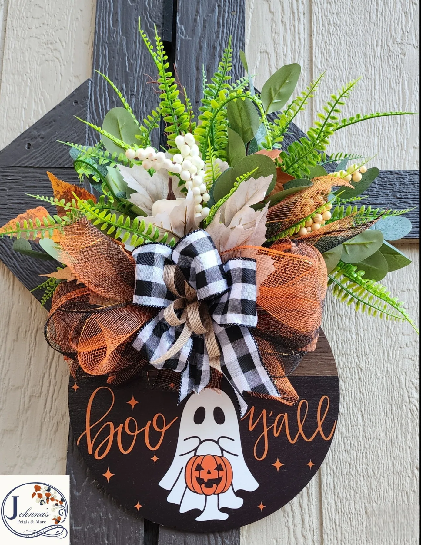 Boo Y'all Front Door Hanger Boo Y'all Front Door Hanger