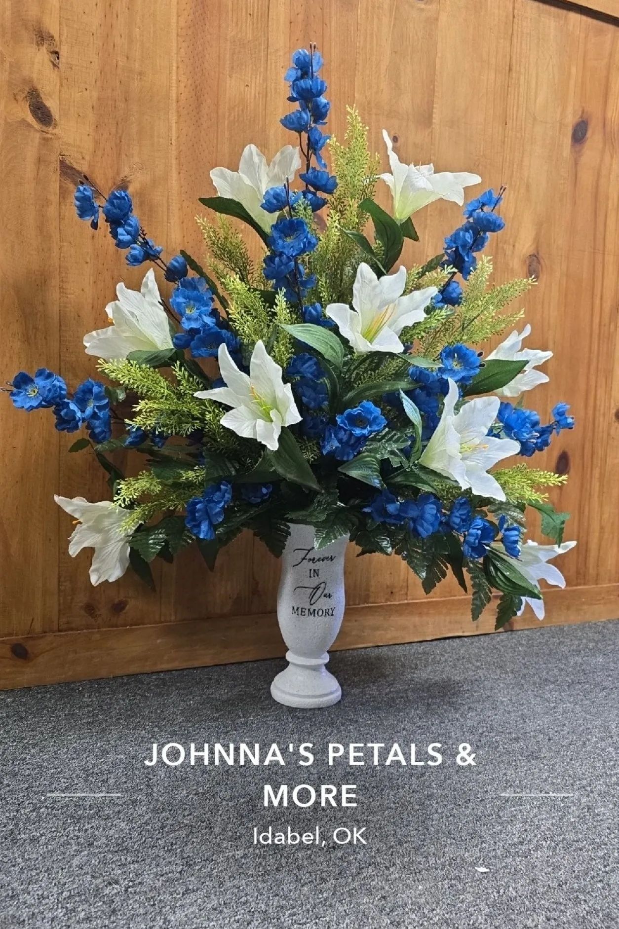 Forever In Our Memory Silk Vase Insert