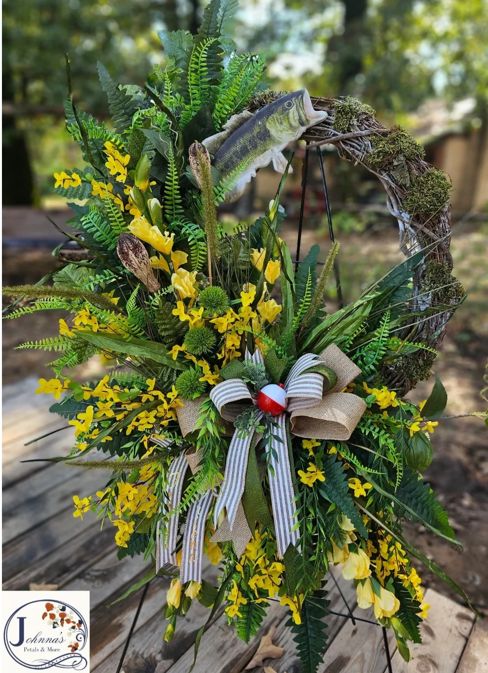 Fish Themed Silk Grapevine Wreath Fish Themed Silk Grapevine Wreath