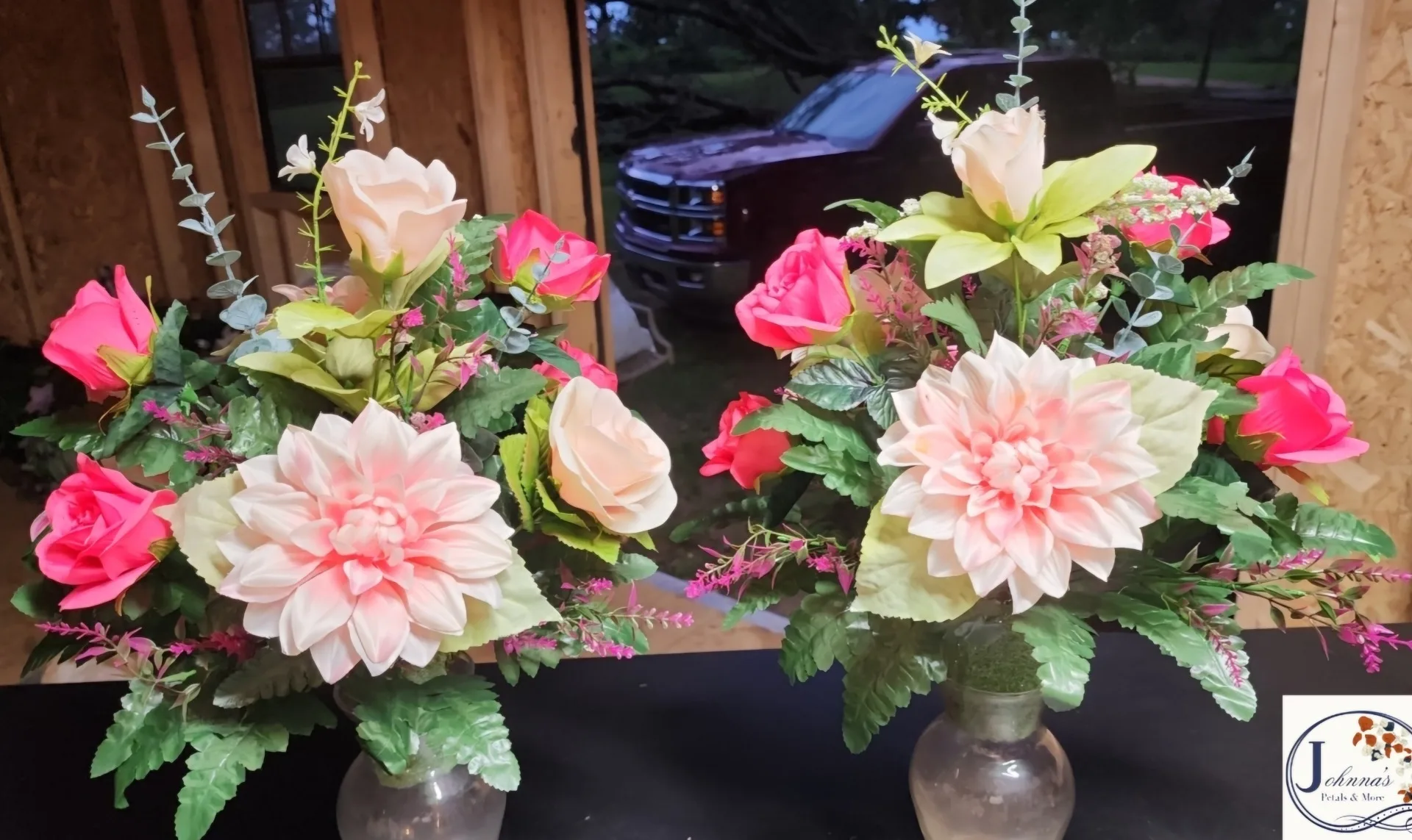 Silk Matching Cemetery Vase Inserts Silk Matching Cemetery Vase Inserts