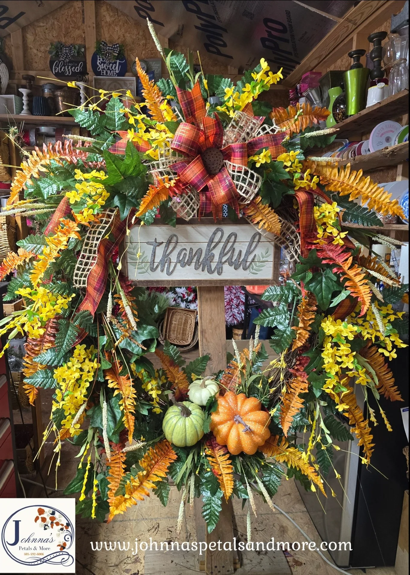 Thankful Fall Grapevine Wreath Thankful Fall Grapevine Wreath