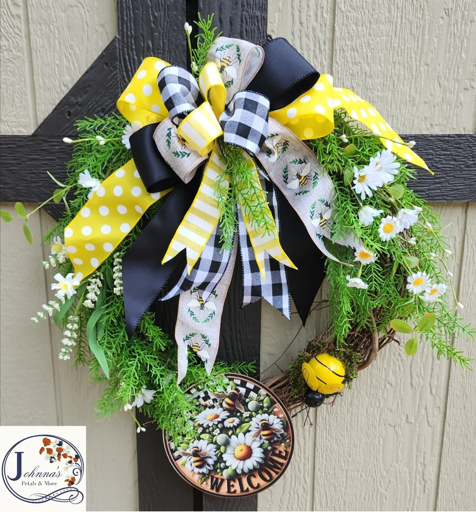 Bee Welcome Wreath Grapevine Wreath Bee Welcome Wreath Grapevine Wreath