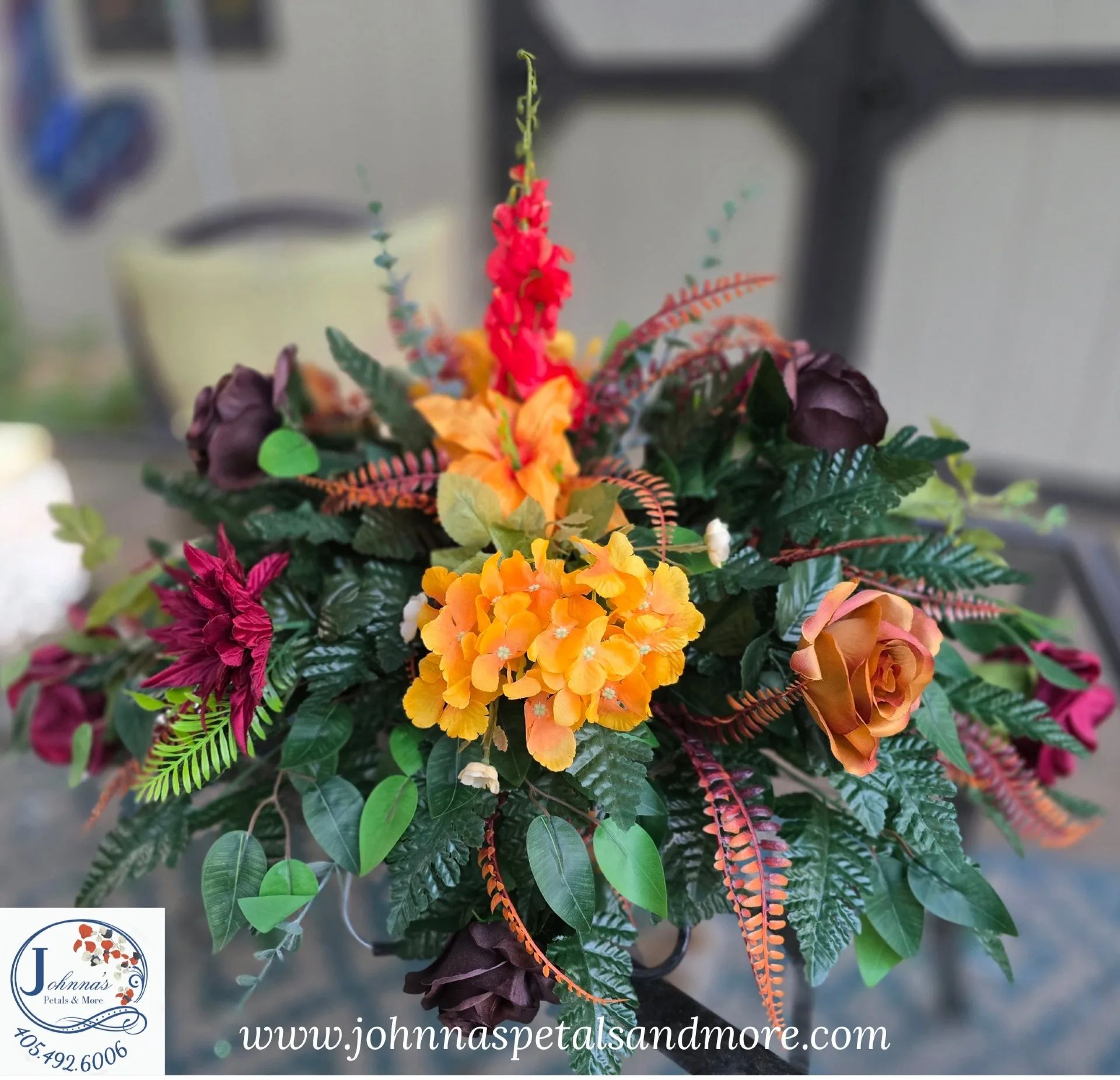 Fall Themed Silk Saddle