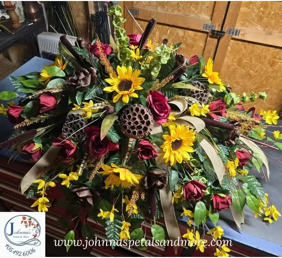 Silk Fall Casket Spray Silk Fall Casket Spray