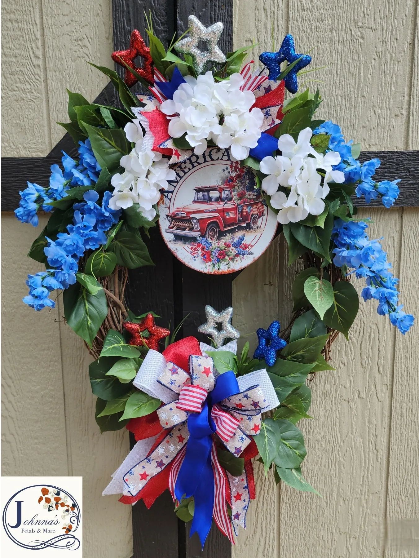 America Grapevine Wreath
