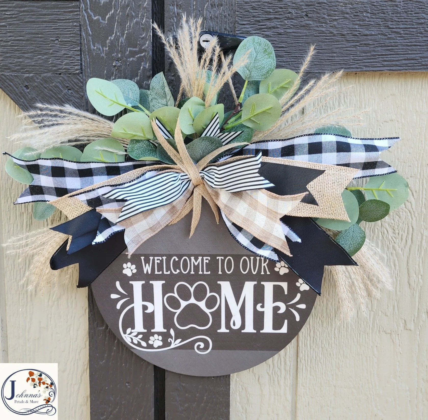Welcome To Our Home Front Door Hanger Welcome To Our Home Front Door Hanger