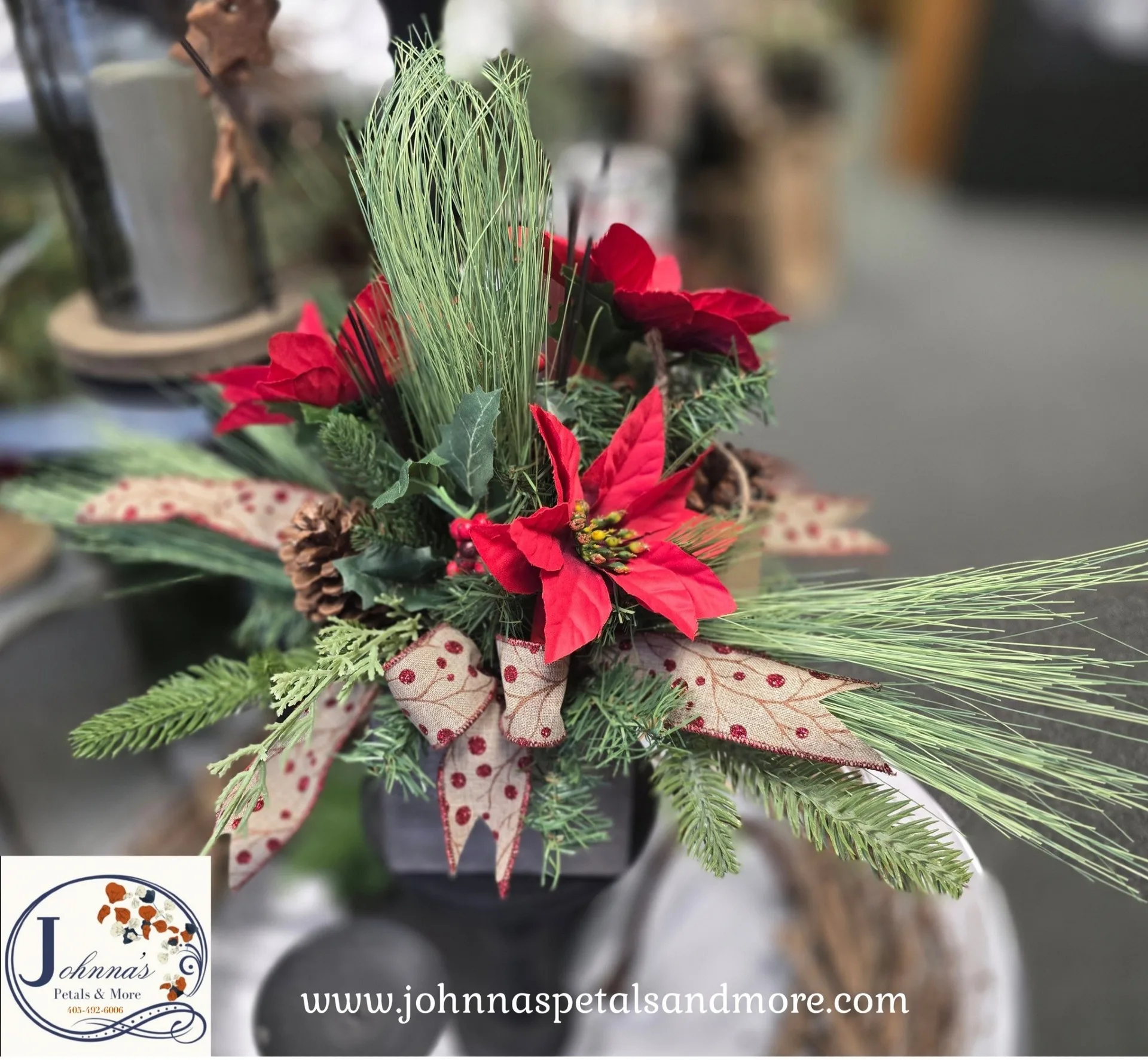 Rustic Christmas Silk Arrangement Rustic Christmas Silk Arrangement
