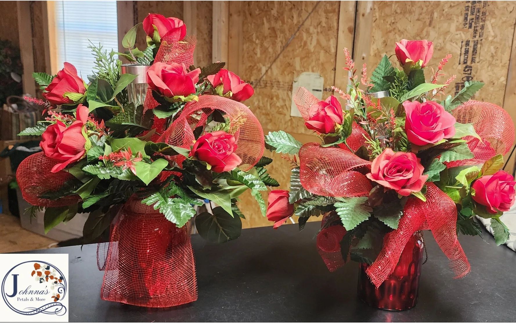 Matching Silk Cemetery Vase Inserts