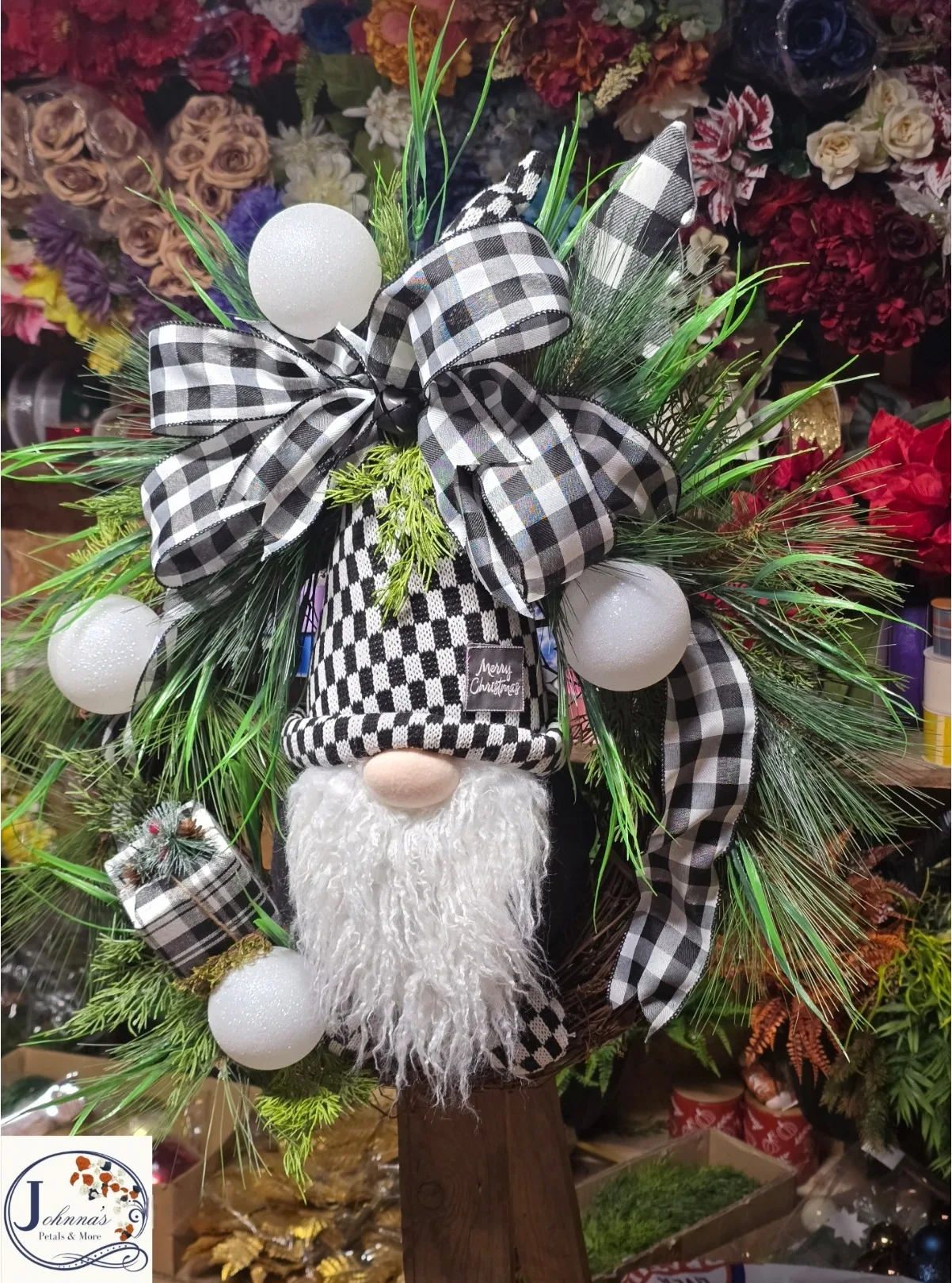Gnome Grapevine Christmas wreath Gnome Grapevine Christmas wreath