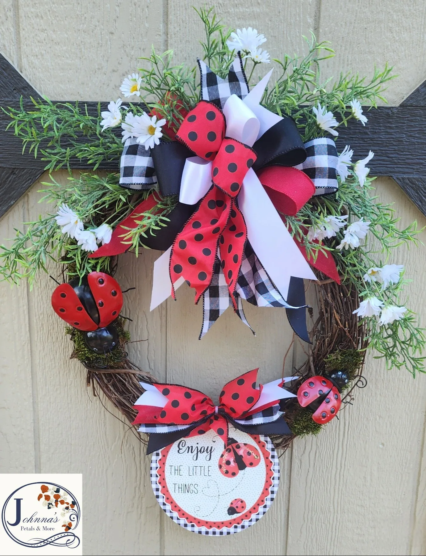 Ladybug Grapevine Wreath Ladybug Grapevine Wreath