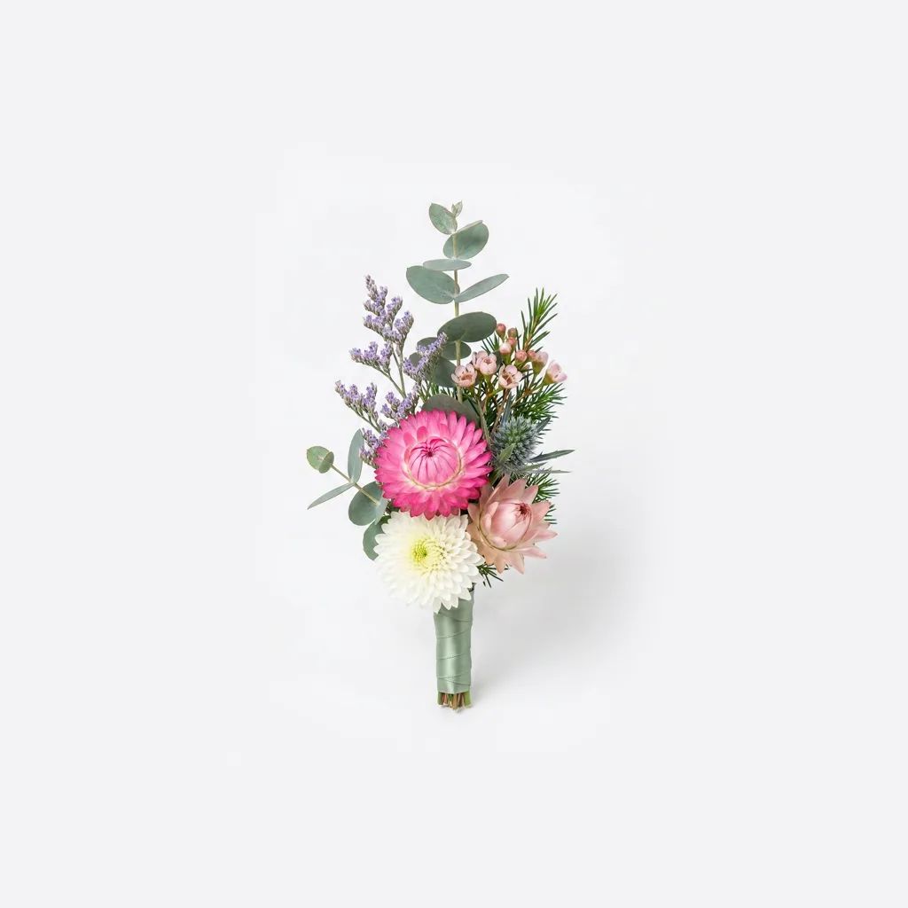 Sunset Protea Wildflower Boutonniere