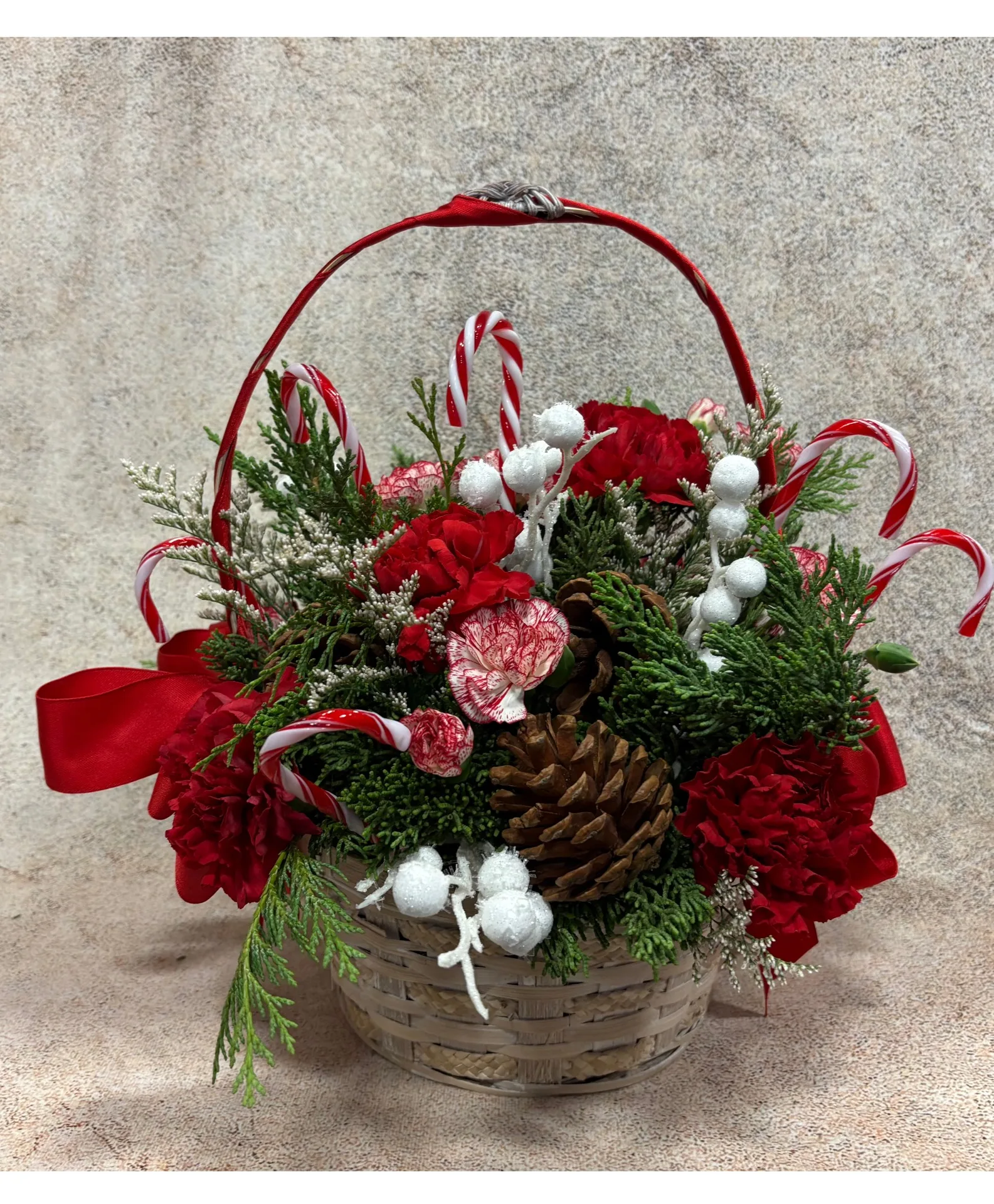 Peppermint Promise Basket Arrangement Peppermint Promise Basket Arrangement