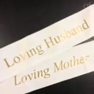 Funeral or Sympathy Custom Ribbon Funeral or Sympathy Custom Ribbon image