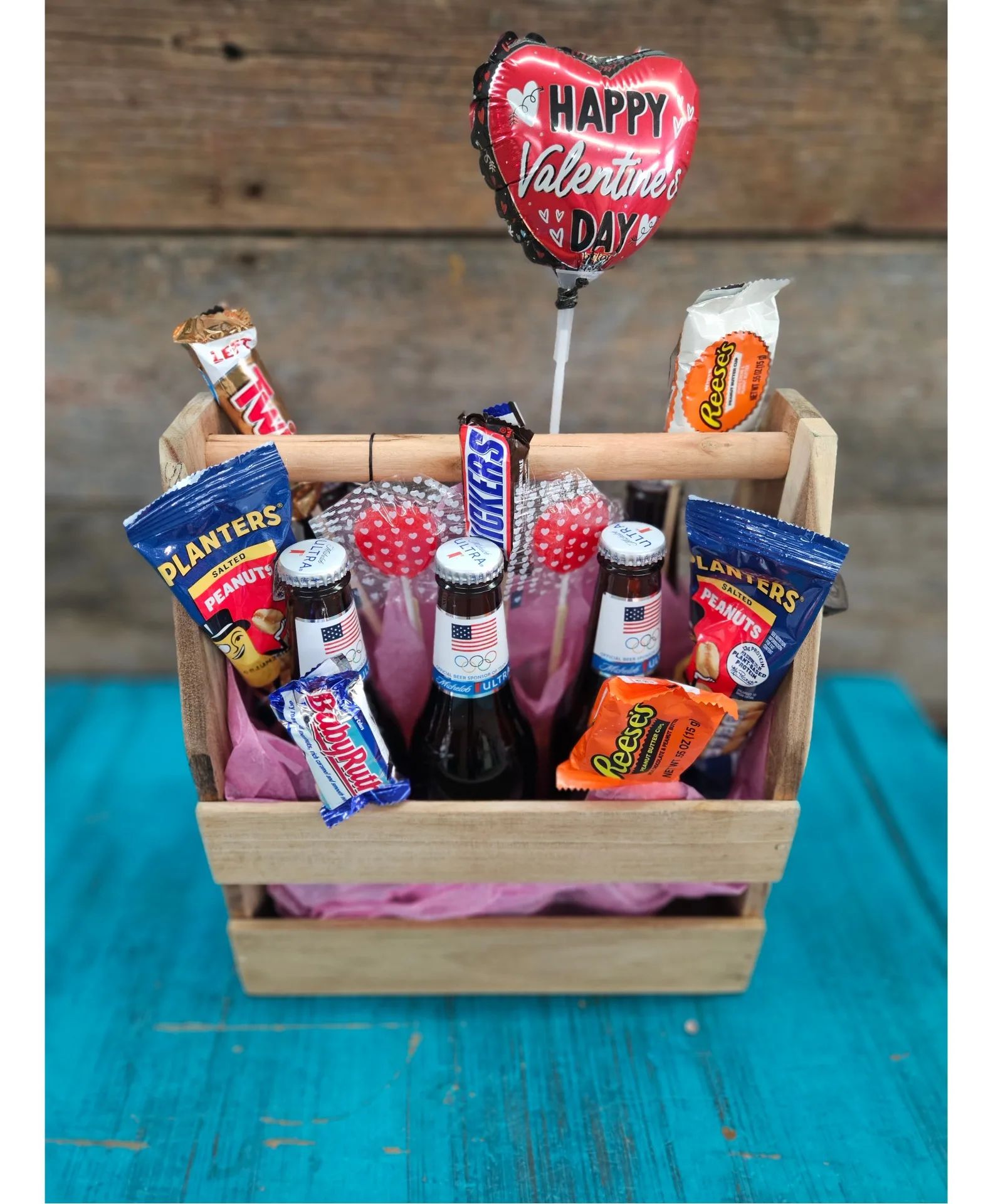Beer Basket Arrangement