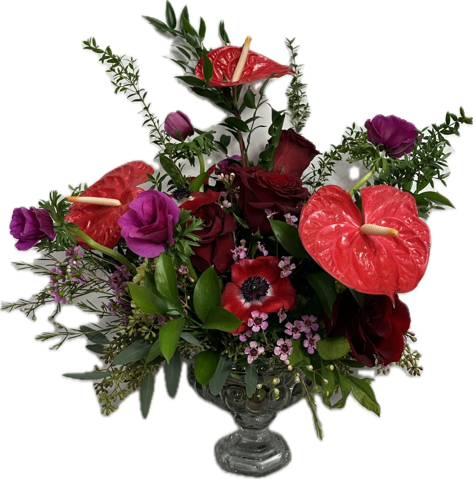Scarlet Desire Vase Arrangement Scarlet Desire Vase Arrangement