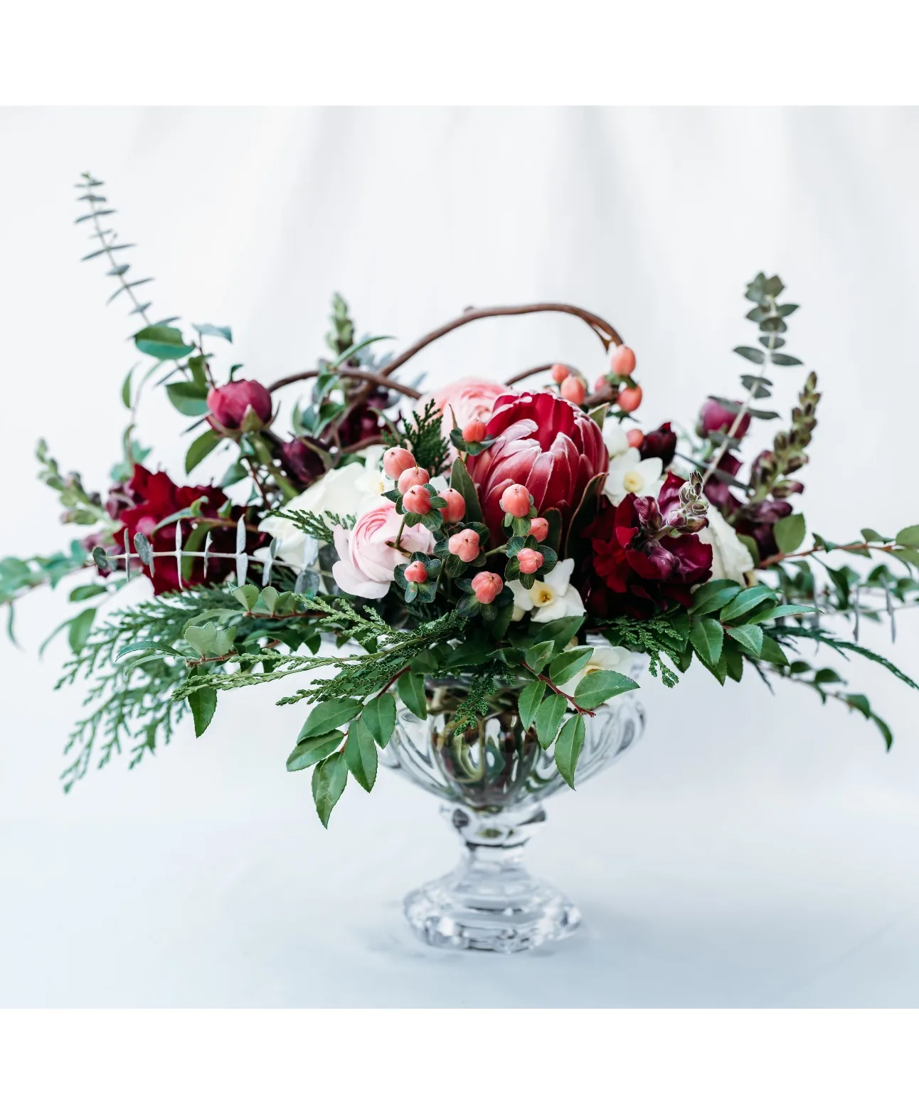 Crystal Frost Vase Arrangement Crystal Frost Vase Arrangement