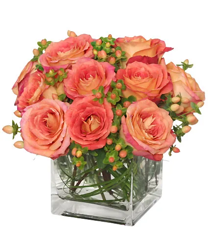 Just Peachy Roses Arrangement Just Peachy Roses Arrangement
