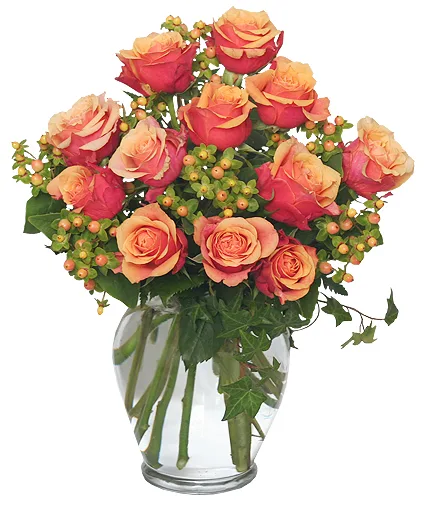 Coral Sunset Bouquet of Roses Coral Sunset Bouquet of Roses