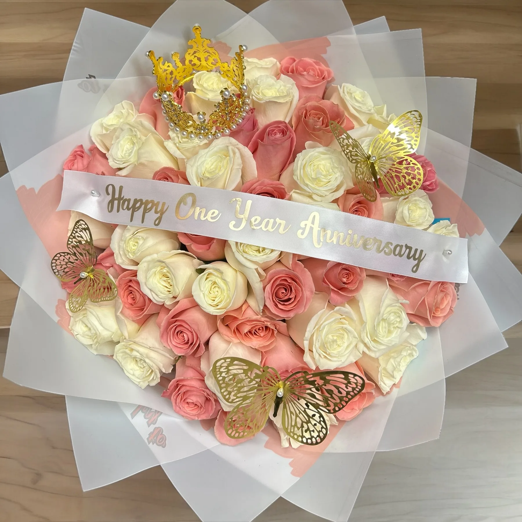 Blush & Ivory Luxury Rose Bouquet Blush & Ivory Luxury Rose Bouquet