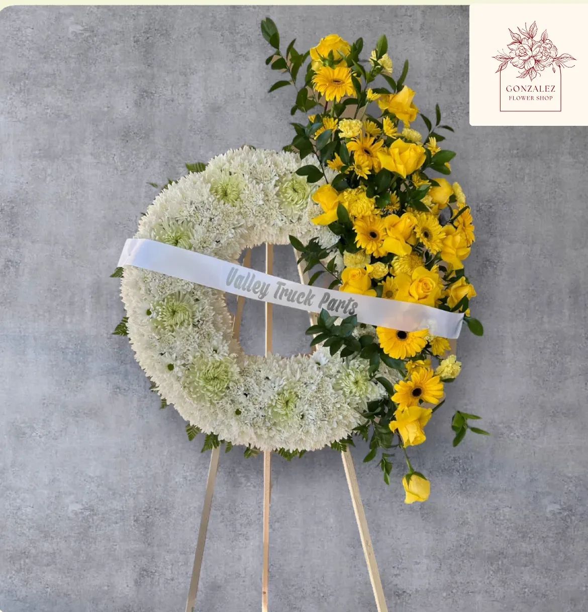 Golden Tribute Wreath