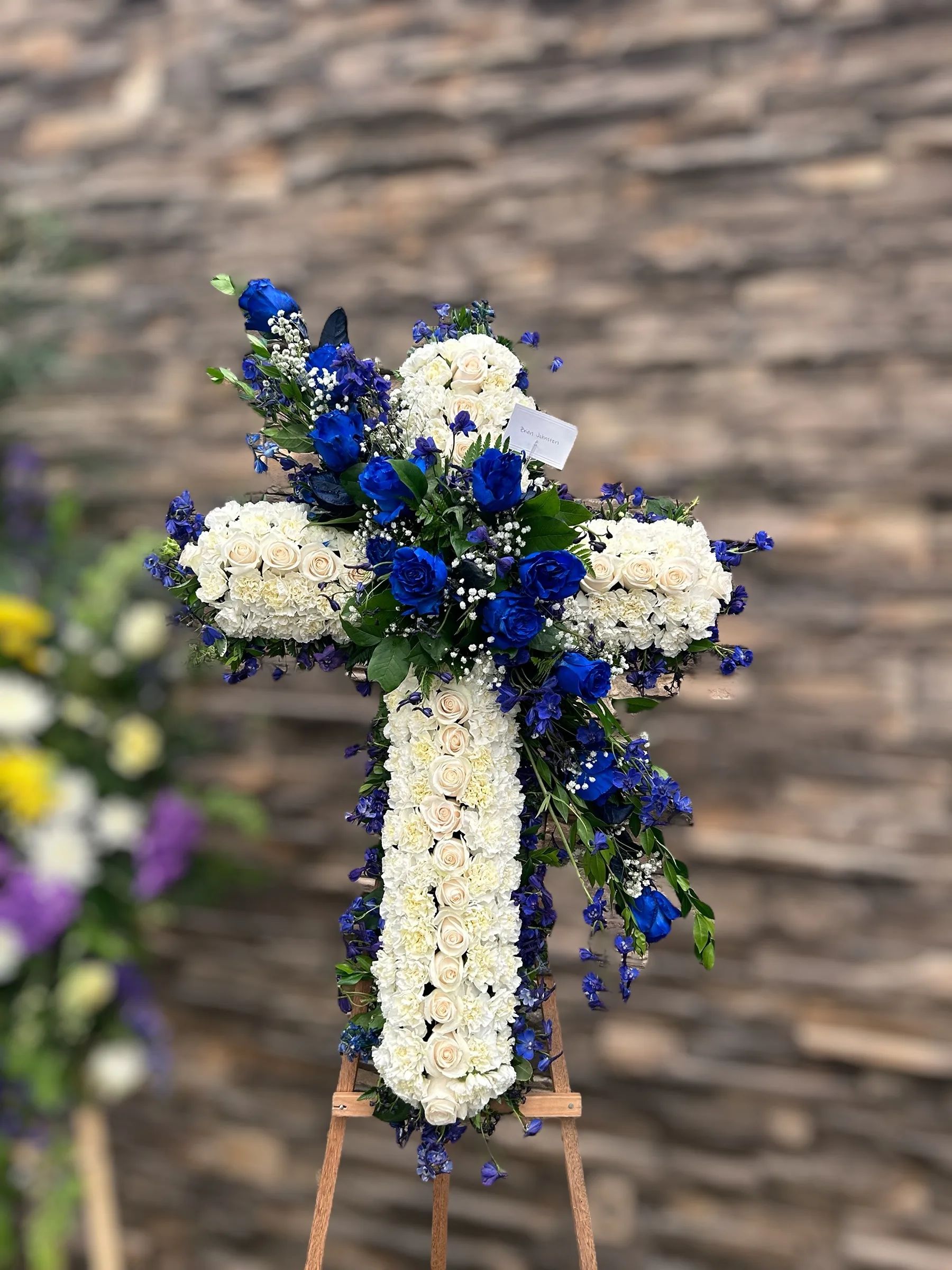 Heavenly Cross Standing Spray