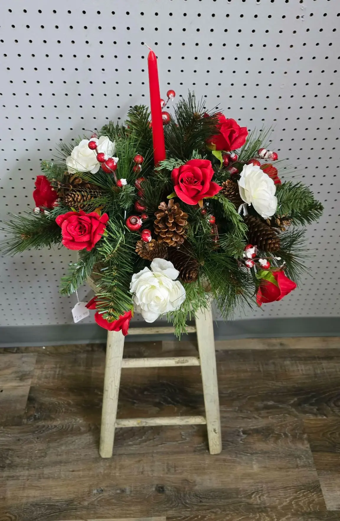 Christmas Center Piece With Candle Christmas Center Piece With Candle