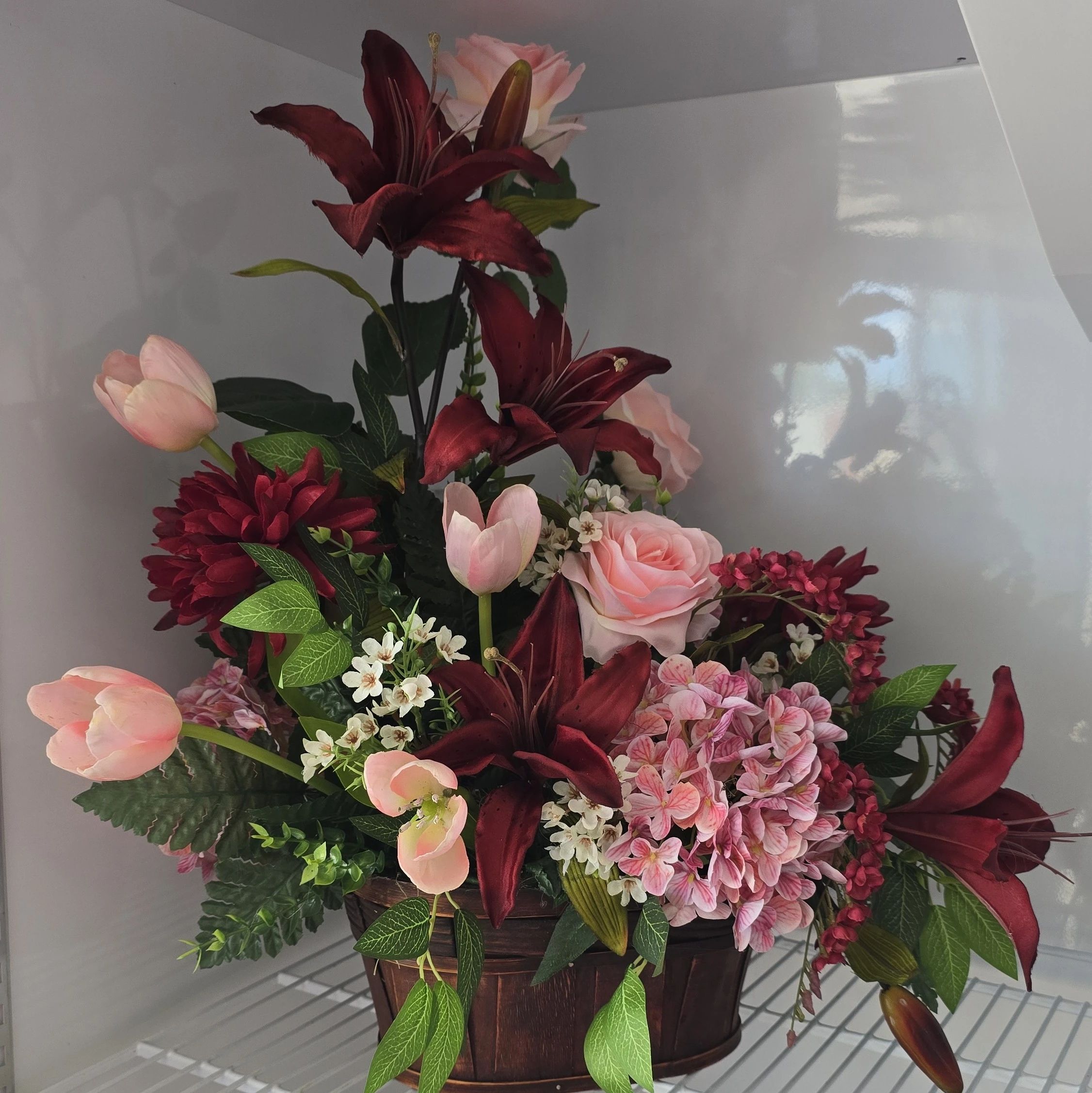 Table Spray Silk Flowers